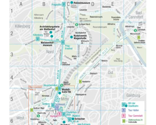 Stadtplan Stadtbahn